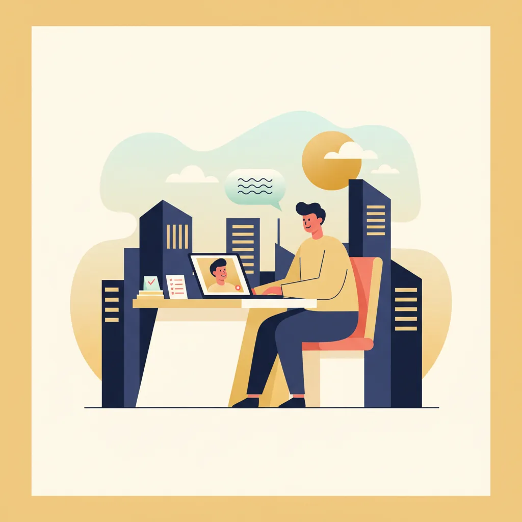 A GradIRL illustration for the Interview Prep Workbook